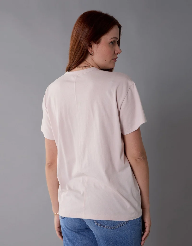 American Eagle  AE Boyfriend Logo Graphic T-Shirt for Women | Best Price UAE