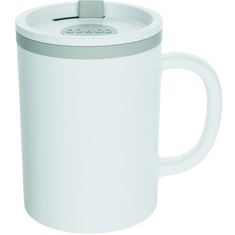 Copco Desk Mug 16 oz  Durable BPAFree DoubleWall Insulation for Hot  Cold Drinks Microwave  Dishwasher Safe Ideal for Office Home Travel  SpillResistant Reusable Mug Grey