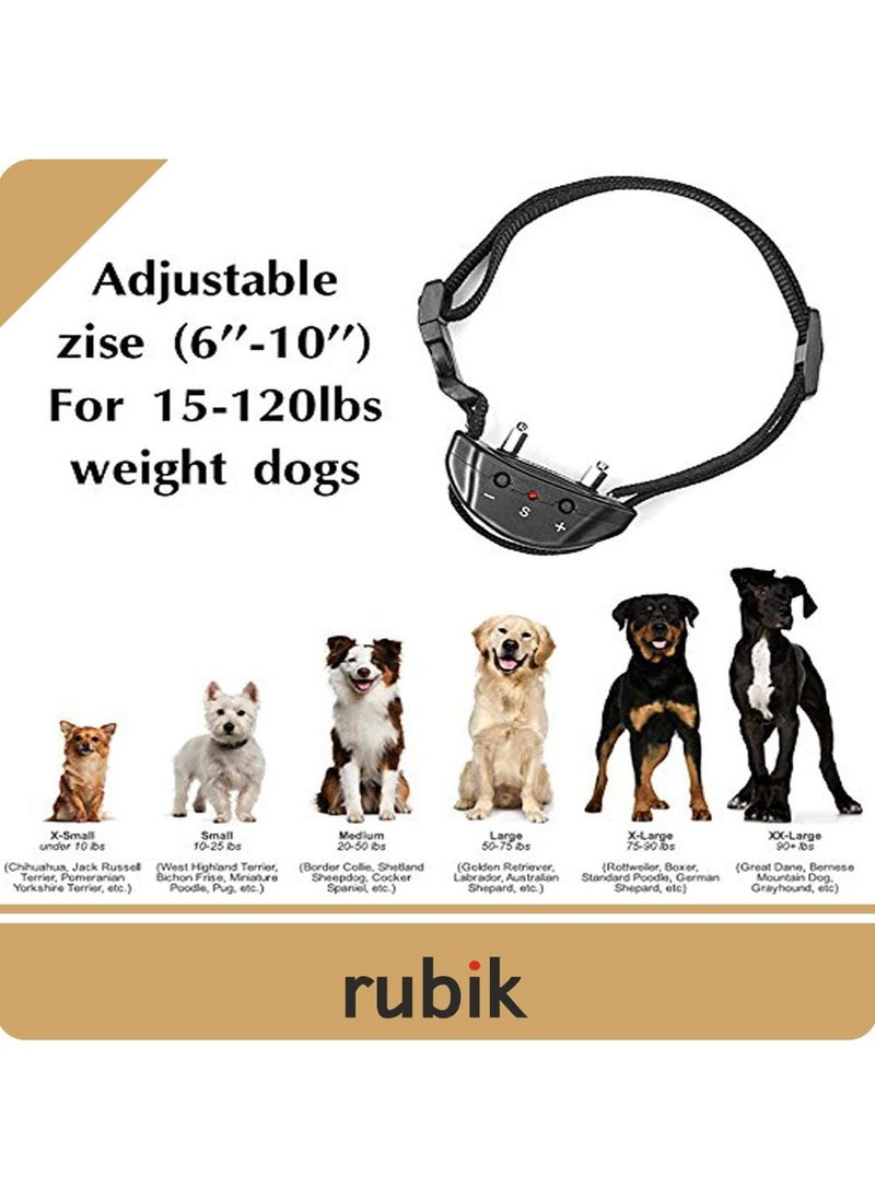 Rubik - Anti Bark Collar, Upgraded Electronic Dog No Bark Anti Bark Shock Control Pet Training Collar with 7 Levels Button Adjustable Sensitivity Control, for Small, Medium, Large Dogs - Image 1