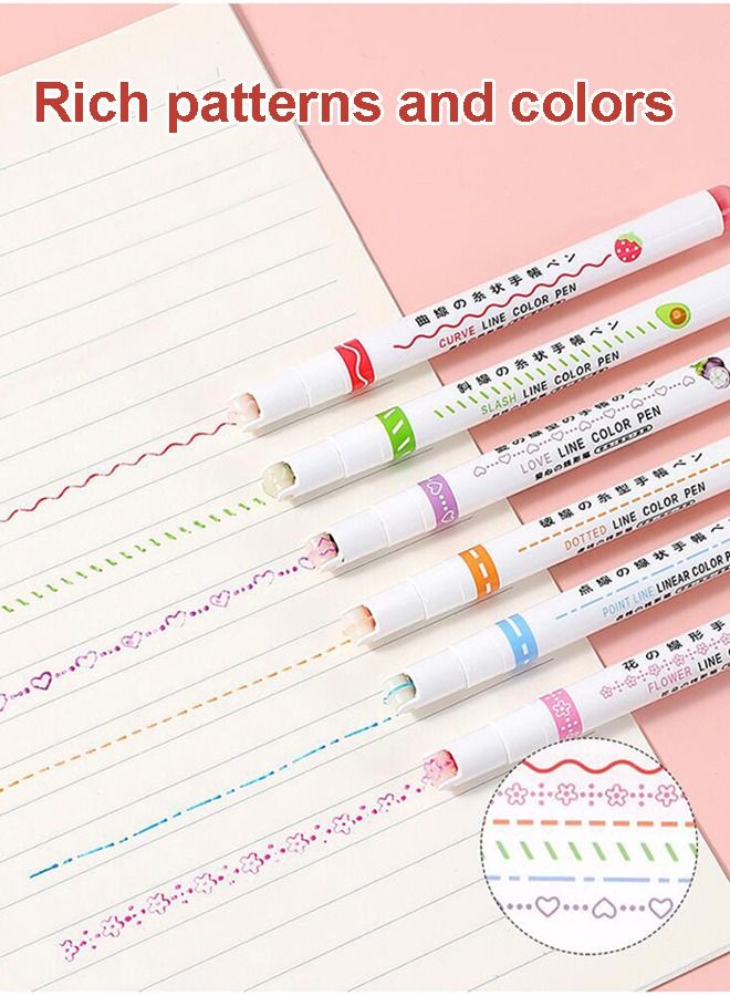 Generic 6 pieces colorful flower pen Student supplies Children's brush - Image 1
