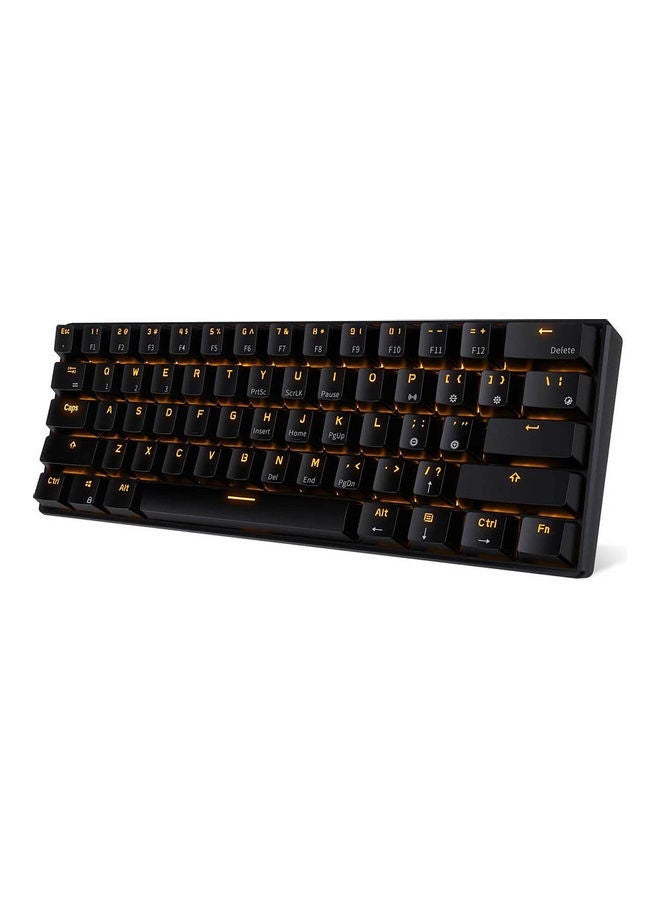 NIBEMINENT 61 Keys Mini Mechanical Keyboard Black  - Image 1