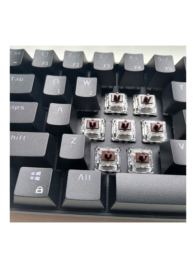NIBEMINENT 61 Keys Mini Mechanical Keyboard Black  - Image 5