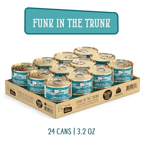 Weruva Cats in The Kitchen, Funk in The Trunk with Chicken in Pumpkin Consomme Cat Food, 3.2oz Can (Pack of 24) - Image 4