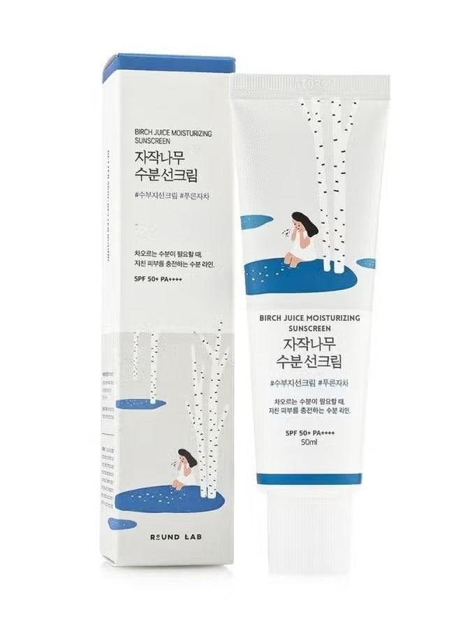 Round Lab Birch Juice Moisturizing Sun Cream 50 ml - Image 1