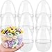 Restroma 8 Pack 10 Inch Giant Transparent Easter Eggs Jumbo Clear Easter Eggs Empty Plastic Surprise Eggs Fillable for Easter Basket Stuffers Party Decoration - Image 2