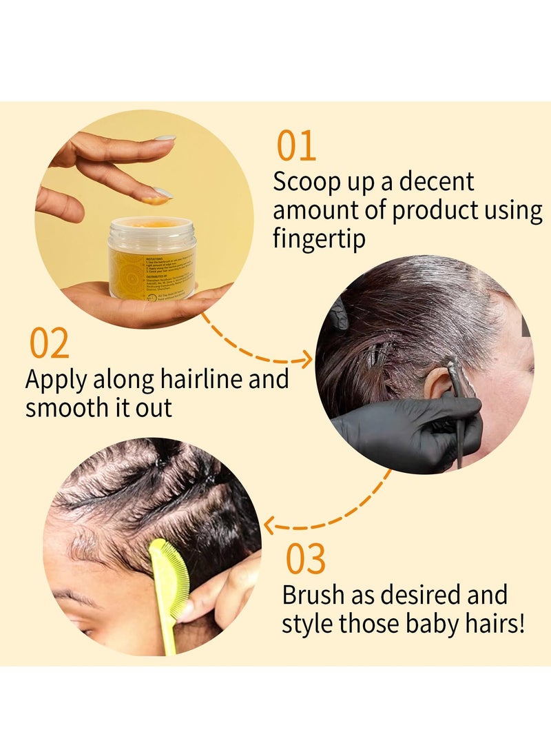 IKT Edge Control for Women, Non-greasy Edge Control Smoother Extra Hold Edge Tamer, No Flaking＆ No White Residue, For All Hair Types 4.2Oz - Image 4