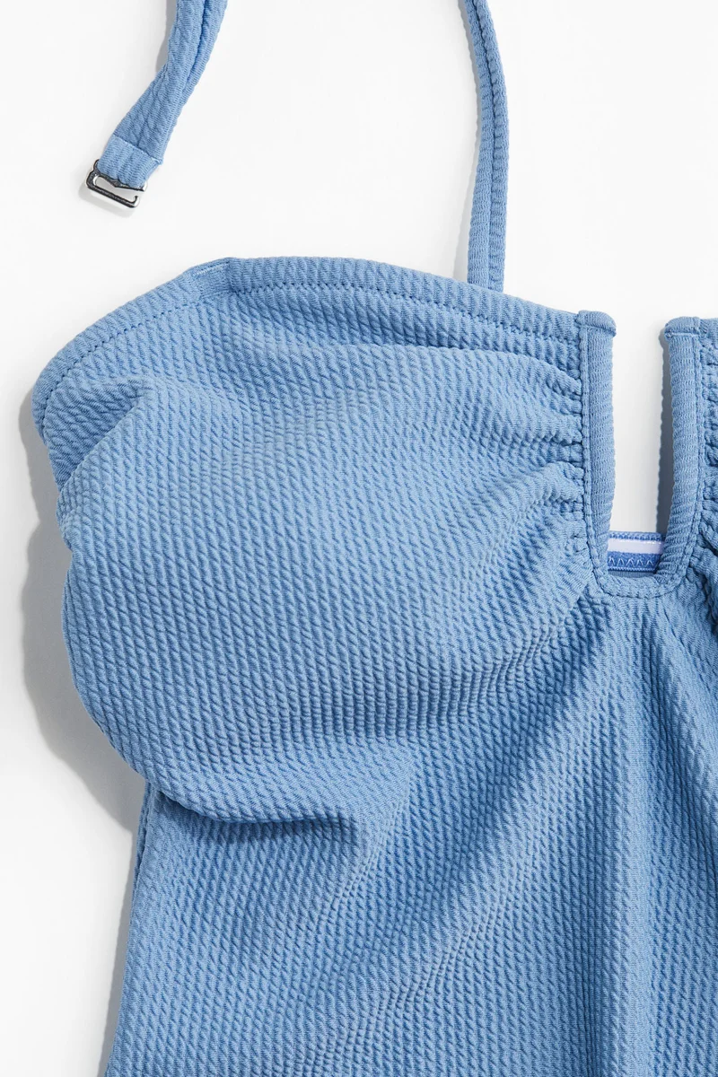 H&M Padded-cup bandeau swimsuit