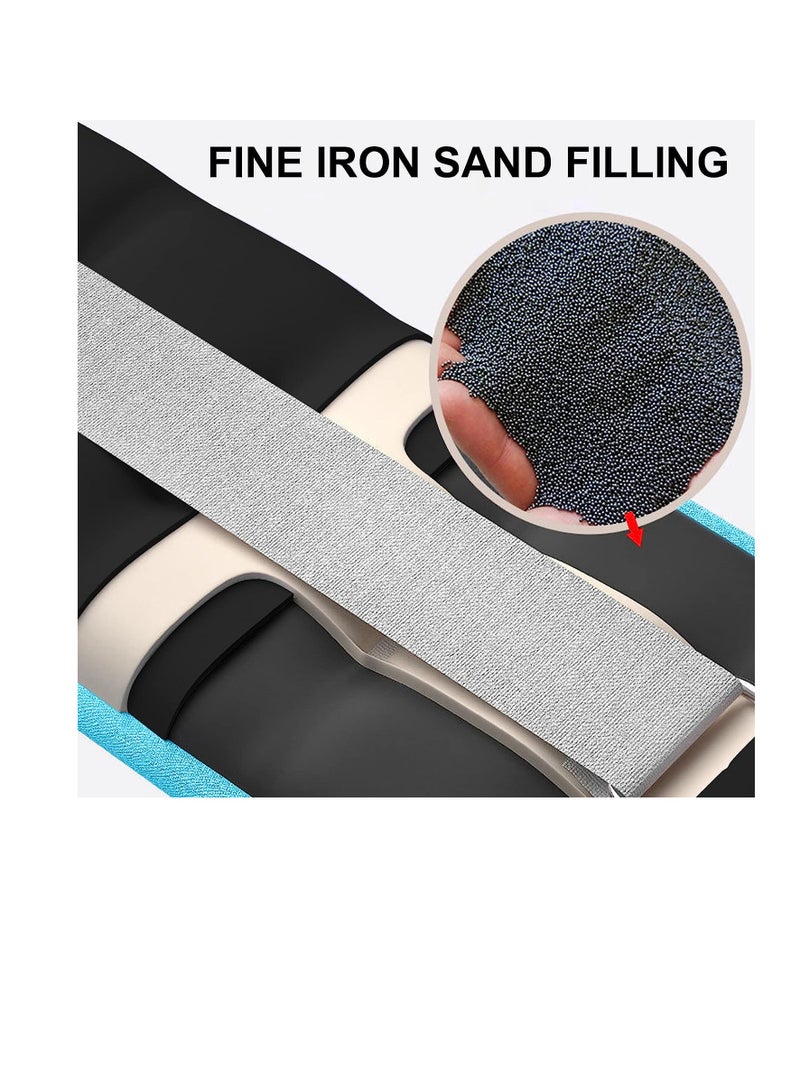 KASTWAVE Ankle Weights Set, Weighted Sandbag 2 Pcs Weighted Sandbag Wrist Weights Leg Weights, Adjustable Leg Weights for Fitness Jogging Walking Workout, for Man, Women - Image 4