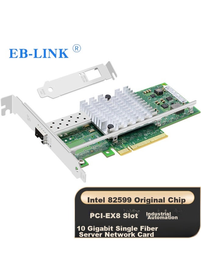 Eb-link Intel 82599 Chip Pci-e X8 10g Gigabit Single-port Fiber Optic Network Card X520-da1 Sfp+ Optical Port Server Network Adapter E10g41bf - Image 1