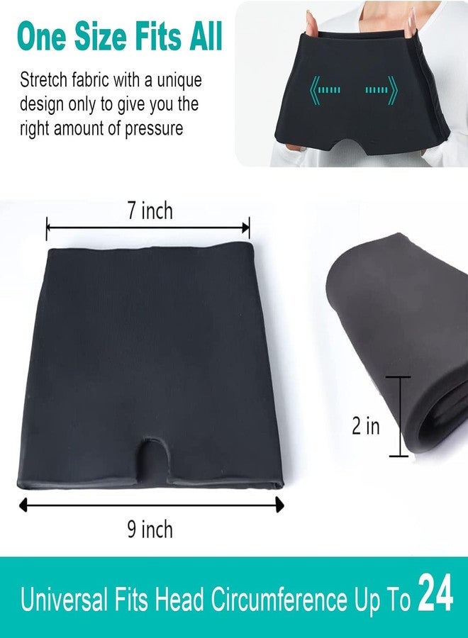 DASOSMI CREATION 2 Migraine Headache Relief Cap, Hot & Cold Therapy Hat, Migraine Relief Cap, Cool Gel Head Wrap, Headache Cap Ice Pack Mask + Elbow & Knee Ice Pack for Injuries Compression Sleeve - Image 2