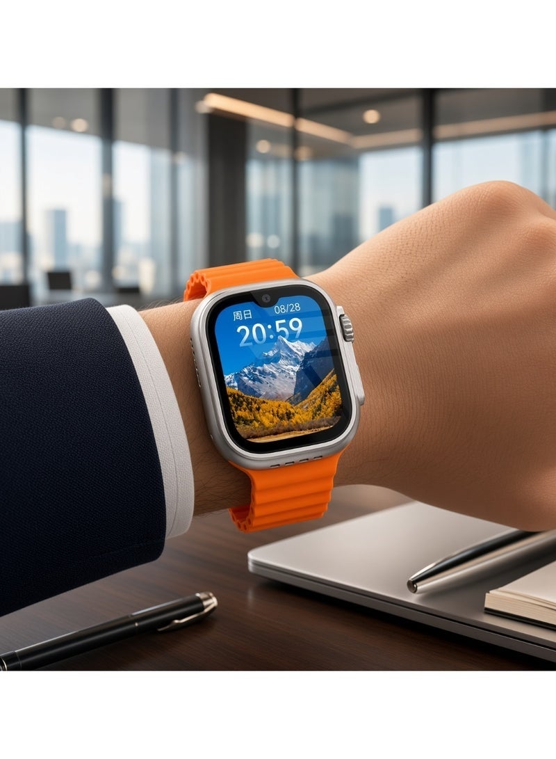 Smartbarry C92 Max Smart Watch 2.2 Inch HD Full Touchscreen with 3 Interchangeable Straps for Android & iOS - Image 3