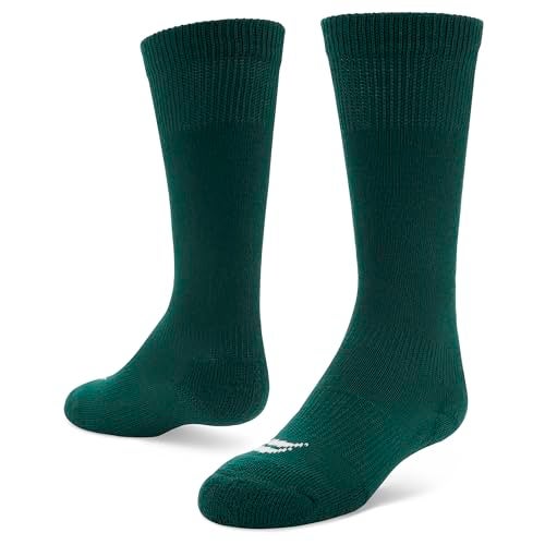 Sof Sole Baseball/Softball Over-the-Calf Team Athletic Performance Socks (2 Pair), Small, Forest Green - Image 5