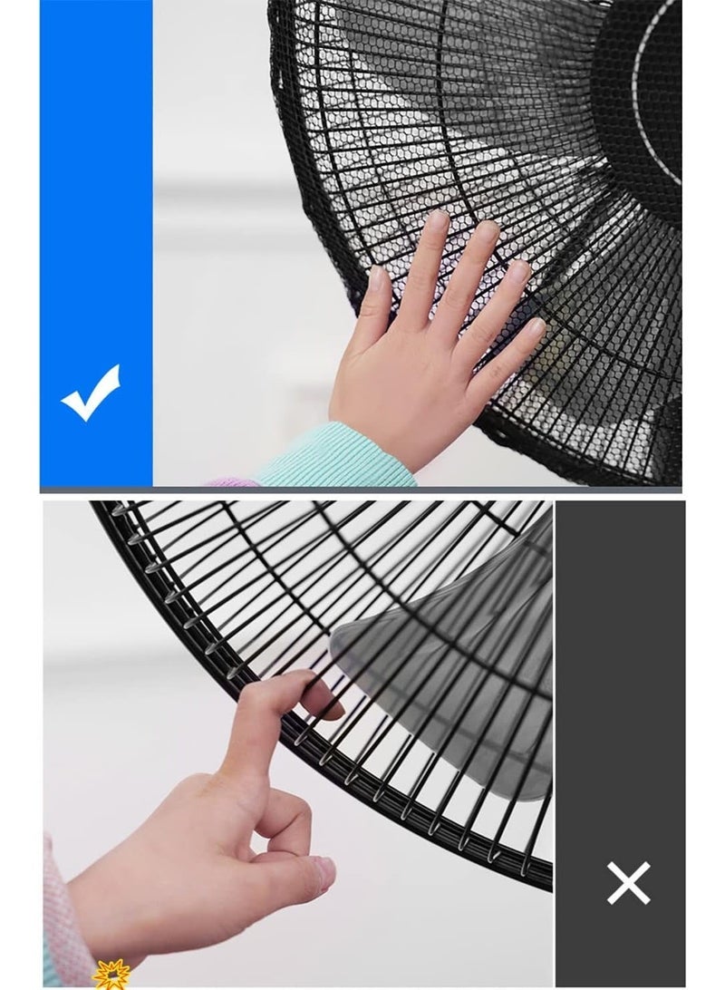 ChicAbode مروحة غطاء, غطاء غبار مروحة قابلة للغسيل, آمنة ودائمة, سهلة التركيب, منع الأطفال من الحصول على أصابعهم عالقة في المروحة, مروحة جدار, مروحة طاولة, مروحة طاولة, مروحة طاولة - Image 4