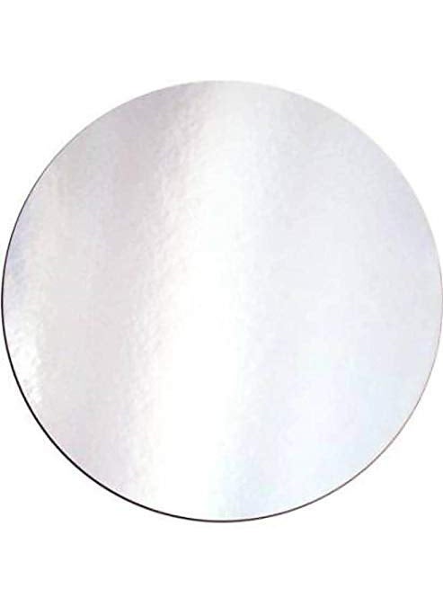 BAKING SET Baking Set Cake Base 10 INCH Silver Premium Cake Corrugated Cake Board 10Pieces Silver Round  - Image 2
