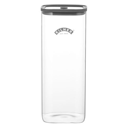 Kilner Fresh Storage Jar 35 Litre Airtight Glass Container Durable Vacuum Seal Lid BPAFree Jar for Food Storage Pasta Dry Goods Pantry Organisation - Image 1