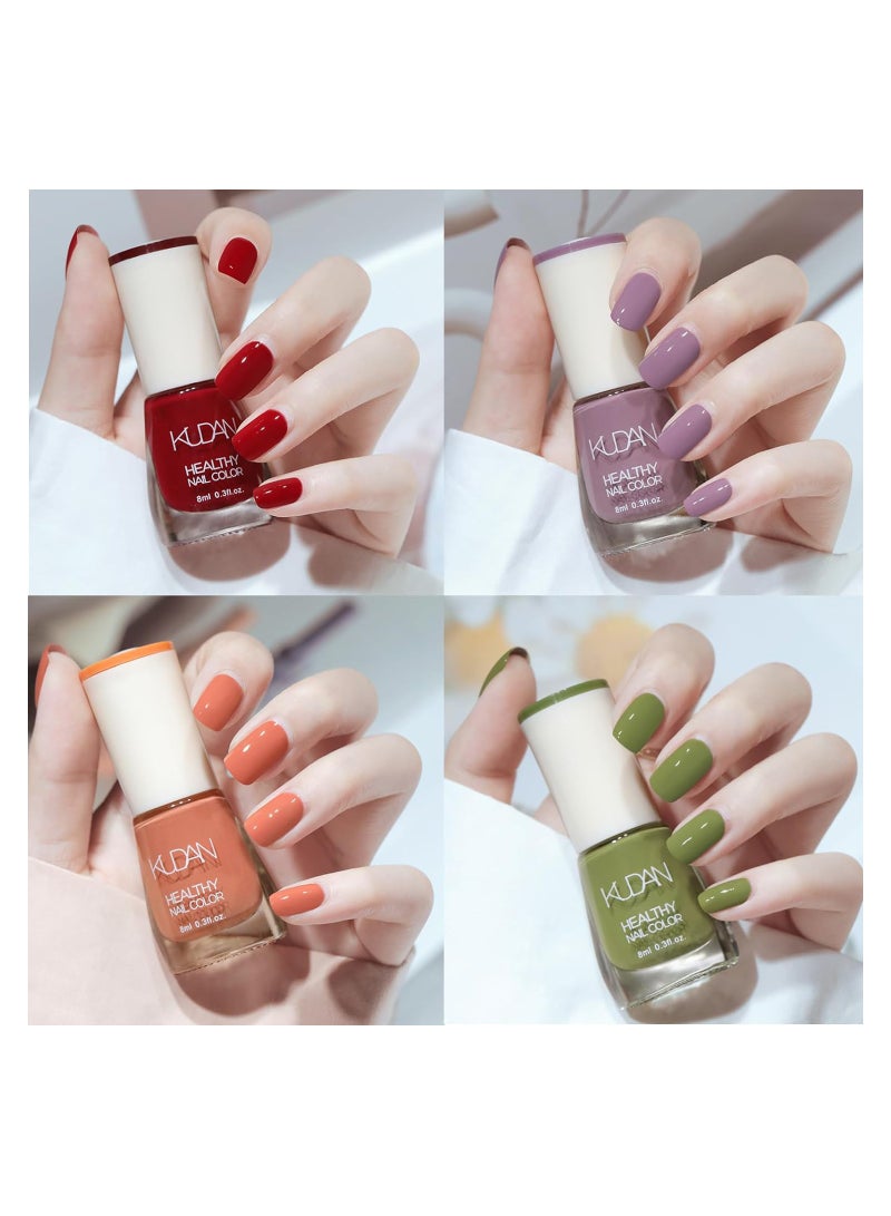 Nail Polish Set, Quick Dry & Long Lasting Nail Varnish, Non-Toxic Water Based Holographic Nail Polish, No Need UV Nail Polish Kit Gifts for Women Girl (Multicoloured) - Image 4