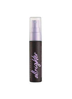 Urban Decay بخاخ تثبيت المكياج طويل الأمد All Nighter بحجم مناسب للسفر، بخاخ تثبيت المكياج الحائز على جائزة، يدوم حتى 16 ساعة، تركيبة خالية من الزيوت، غير مجففة، لجميع أنواع البشرة، 1.0 أونصة سائلة  - Image 1