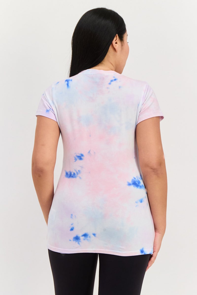 Ellesse Women Sportwear Fit Short Sleeves Training T-Shirt, Pink Combo - Image 3