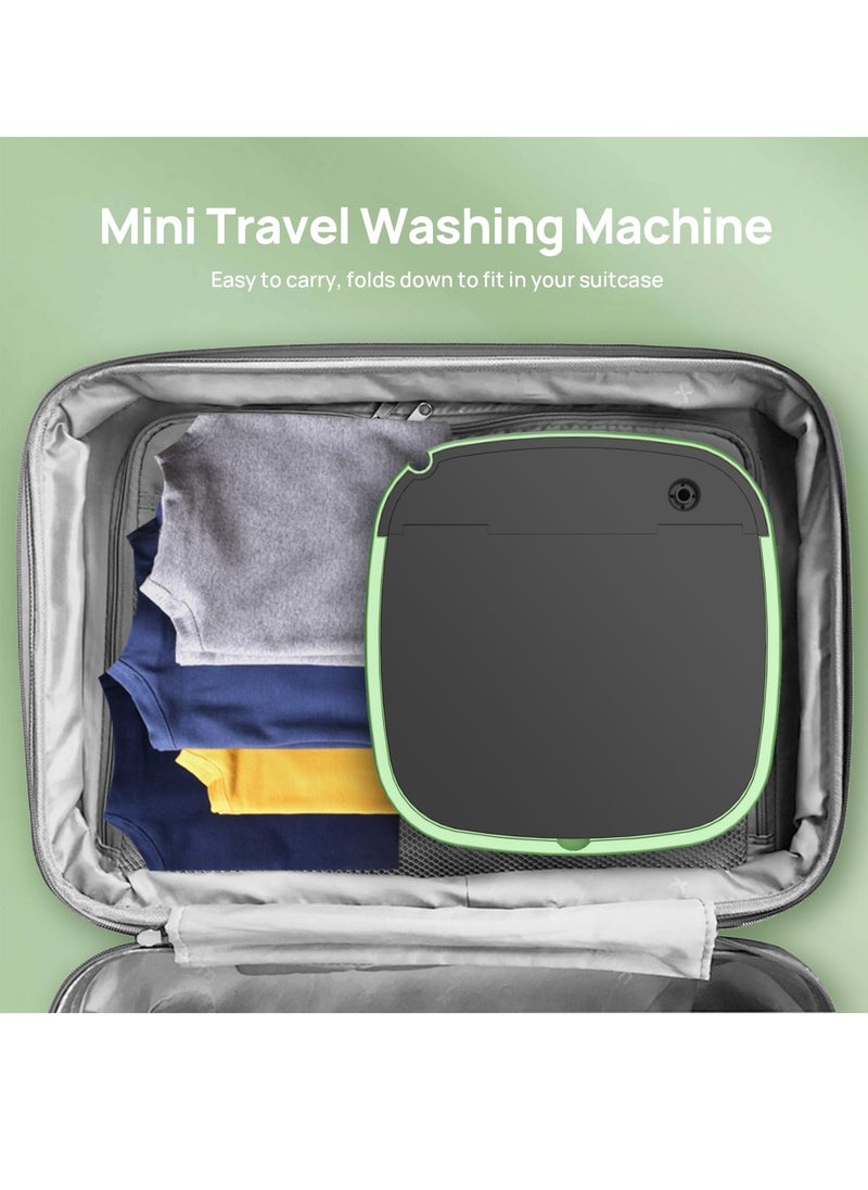 Hihonor Portable Washing Machine Mini Washer, 10L Upgraded Large Capacity Foldable Washer Deep Cleaning for Underwear, Baby Clothes, Small Items,Suitable for Apartments, Dormitories, Hotel  - Image 3