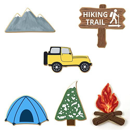 Foose Cookie Cutters Mountain Camping 6 Pc Set with Recipe Card, Made in USA - Image 2