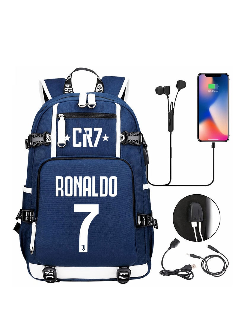 USB Printed Earphones For Youth Leisure Travel Backpack 