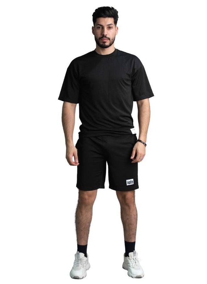 Men T-Shirt And Shorts Set Suitable For Indoor And Outdoor