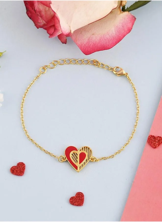 VOYLLA Valentine's Day Collection Edgy Heart Bracelet