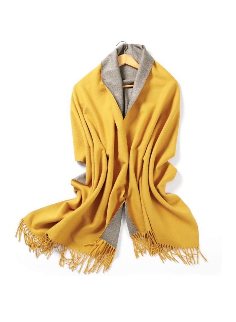 Sky cashmere Wool Scarf Pashmina Shawl Wrap For Women Long Large Warm Thick Reversible Scarves  - Image 5