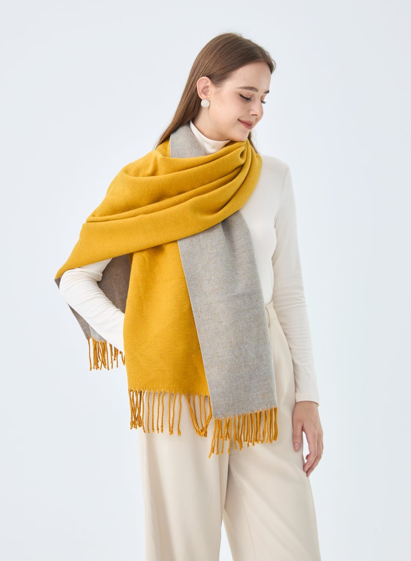 Sky cashmere Wool Scarf Pashmina Shawl Wrap For Women Long Large Warm Thick Reversible Scarves  - Image 3