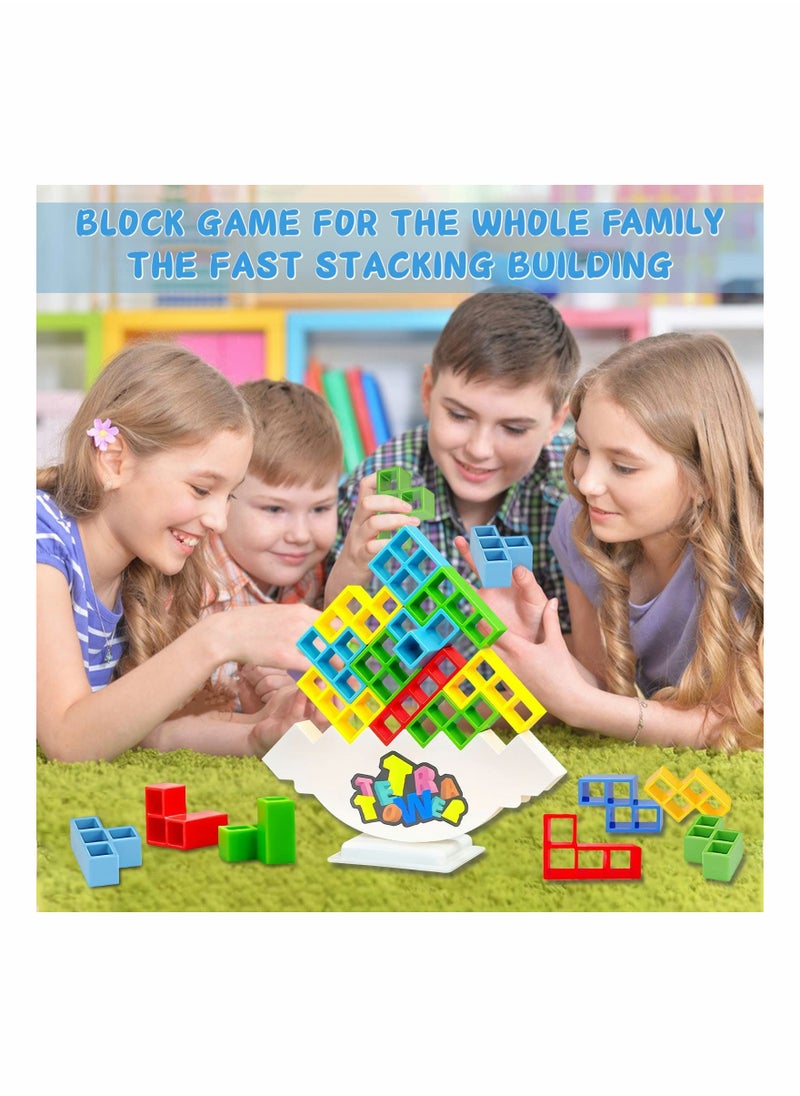 null - 16Pcs Stacking Building Balance Block Set, Fun Educational Balancing Blocks for Kids & Adults, Suitable for Parties & Travel Activities - Image 1
