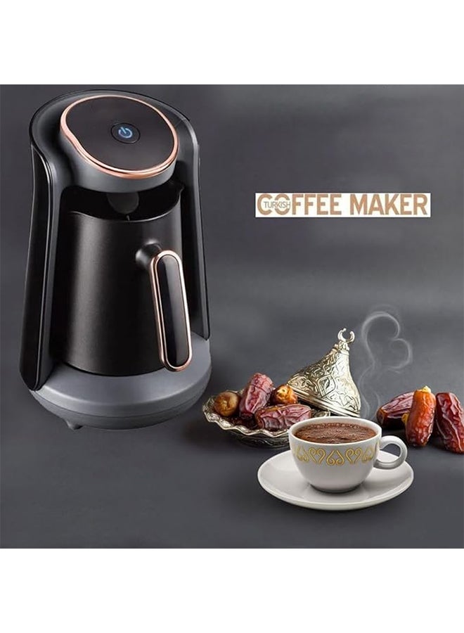 Captaintech Automatic Coffee Machine,Electric Mocha Machine,Make Arabica/Turkish Coffee/Chocolate Drink,Suitable for Business Trip/Hotel/Home - Image 2
