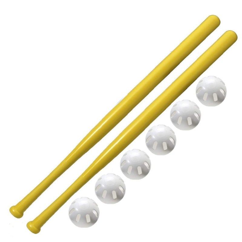 Wiffle Ball 2 Pack Wiffle 32 Bats and 6 Baseballs Official Size 8 Pack - Image 2