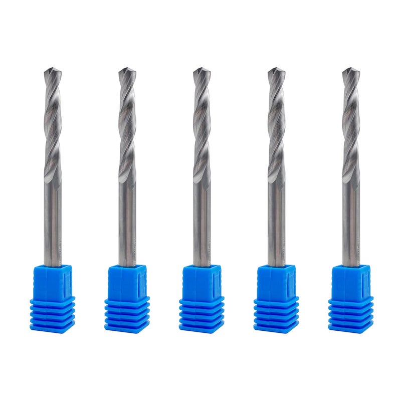LU&MN 1/16"" Solid Carbide Jobber Drill Bits with Straight Shank and 118 Point Angle  Made from Tungsten Carbide Material 5-Piece - Image 3