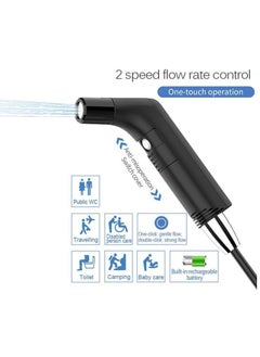 Albawadi Portable Shattaf Travel Bidet Sprayer for Hygiene Cleaning with 2.3L Water Container  - Image 2