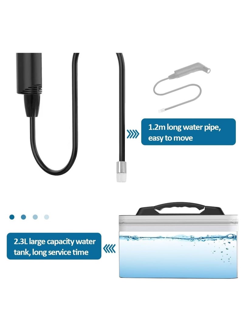 Portable Shattaf Travel Bidet Sprayer for Hygiene Cleaning with 2.3L Water Container