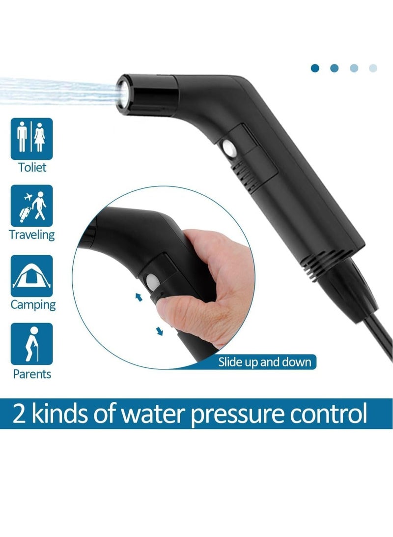 Portable Shattaf Travel Bidet Sprayer for Hygiene Cleaning with 2.3L Water Container