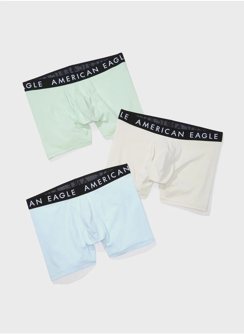 امريكان ايجل 3 Pack Logo Band Trunks