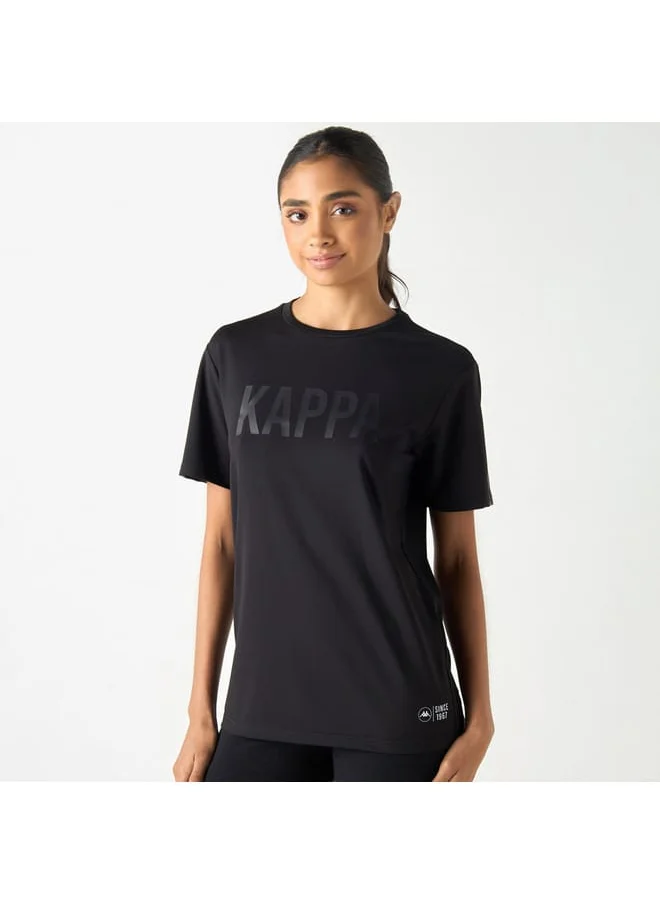 Kappa Kappa Logo Print T-Shirt with Short Sleeves