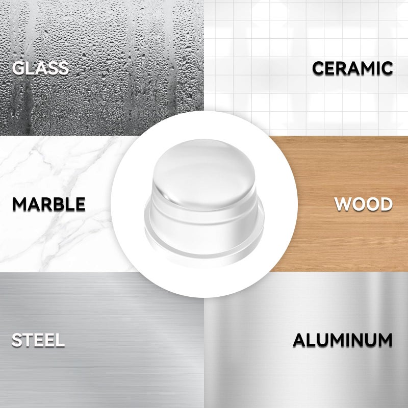 Jedroc Upgraded Door Bumper 1.5" Clear Silicone | Self-Adhesive Door Knob Wall Protector |Large Rubber Door Stops for Wall Protection & Noise Reduction | 1 Pack - Image 5