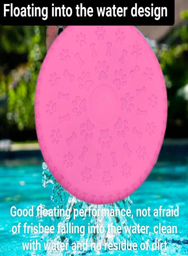 YADAVA أقراص طائرة للكلاب من يادافا، 7.2 بوصة، لعبة رياضية مقاومة للماء لمطاردة الأقراص، ألعاب تفاعلية للكلاب، طبق طعام على شكل صحن طائر ممتع (وردي) - Image 2