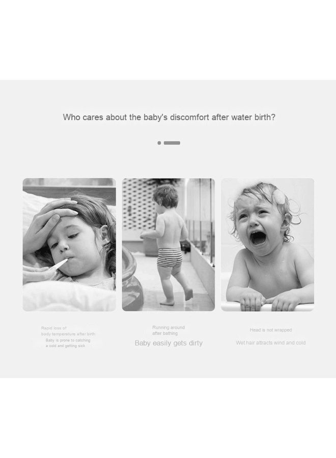 NIBEMINENT Kids Hooded Towel Cape - Microfiber Swim & Beach Bathrobe, Super Absorbent & Quick-Dry Towel for Children (60x60cm)  - Image 3