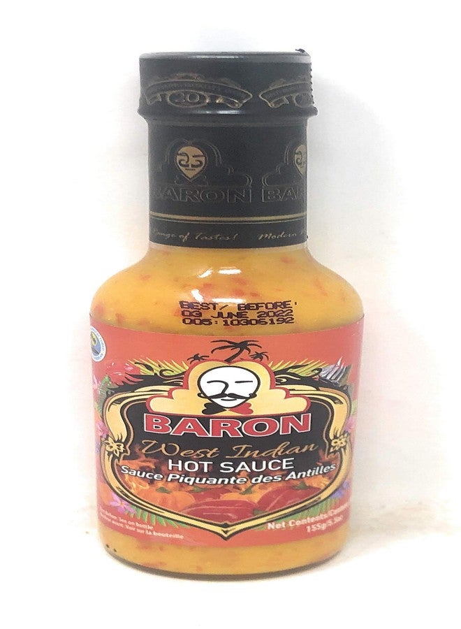 Baron West Indian Hot Sauce 155g (5.5oz), 3 Pack - Image 2