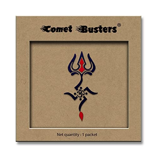 Comet Busters Spiritual Black Body Tattoo Temporary Sticker (BT316) - Image 1