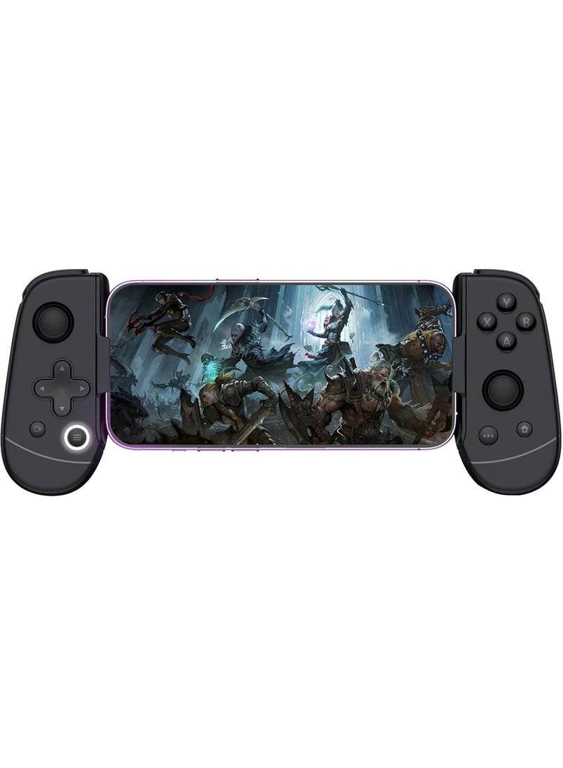 LEADJOY Professional Mobile Gaming Controller LeadJoy M1B for iPhones (Lightning) Support EGG-3DS Emulator, Play Xbox, GeForce NOW, Genshin Impact, Diablo Immortal, Call of Duty, Apex- Passthrough Charging- Ultra Low Latency - Image 1