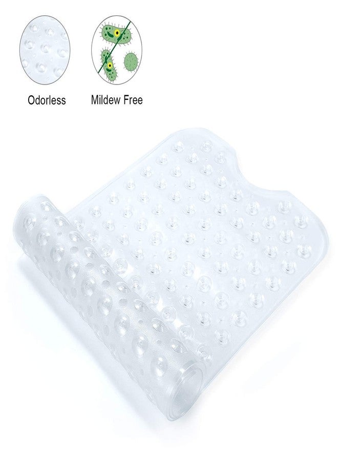 EASY SHOPE Anti Skid PVC Bathroom Mat for Bathtub Shower with Suction Cups. (Transparent Wight Color, 40 x 100 cm, 1-pcs) - Image 4