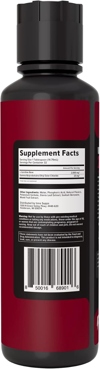 INNOSUPPS InnoSupps Volcarn 2000 LCARNITINE Advanced Energy Liquid ATP  Enhancer with GBEEC Boosts Energy Enhances Focus Caffeine Free No  Artificial Sweeteners 32 Servings Sour Kids Candy | Best Price UAE | Dubai,  Abu Dhabi
