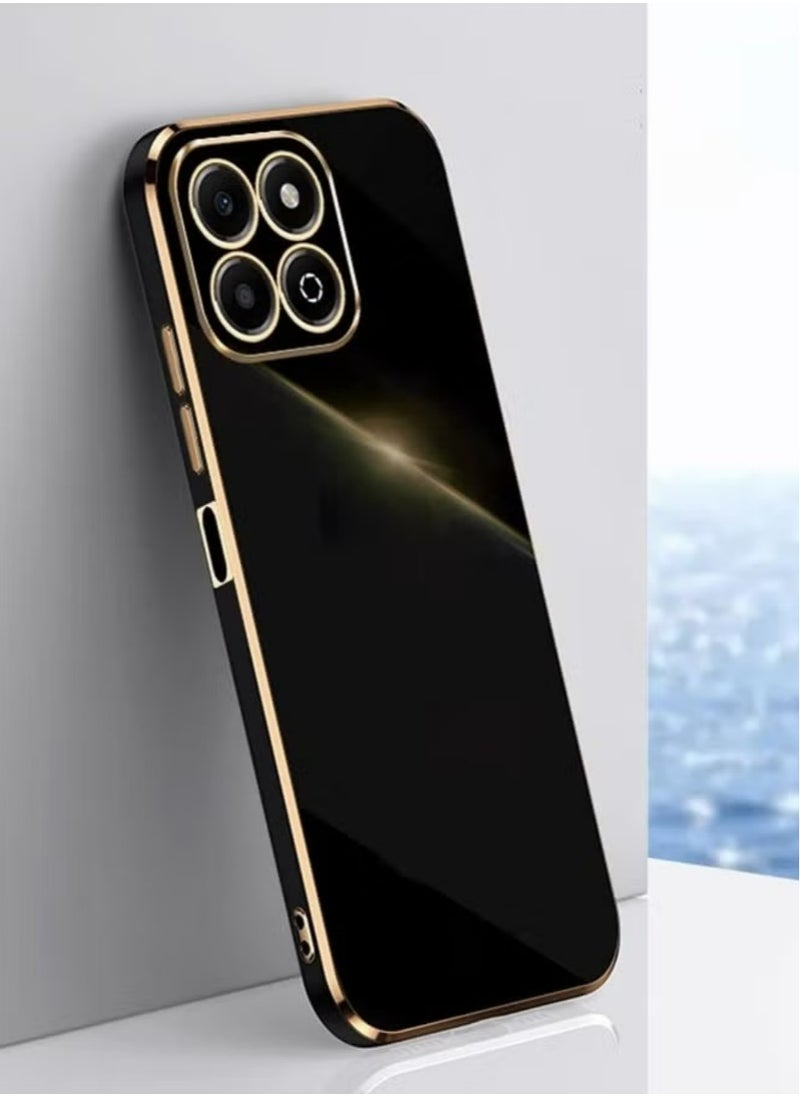 Generic Case Cover for Honor X7c 4G , Plating Soft Back Cover, Raised Full Camera Protection, Slim Thin TPU Mobile Phone Case for Honor X7c 4G, Black  - Image 1