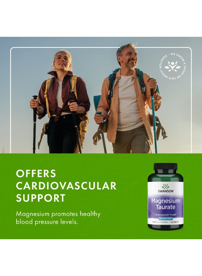 SWANSON Magnesium Taurate 100 mg 120 tablets - Image 4