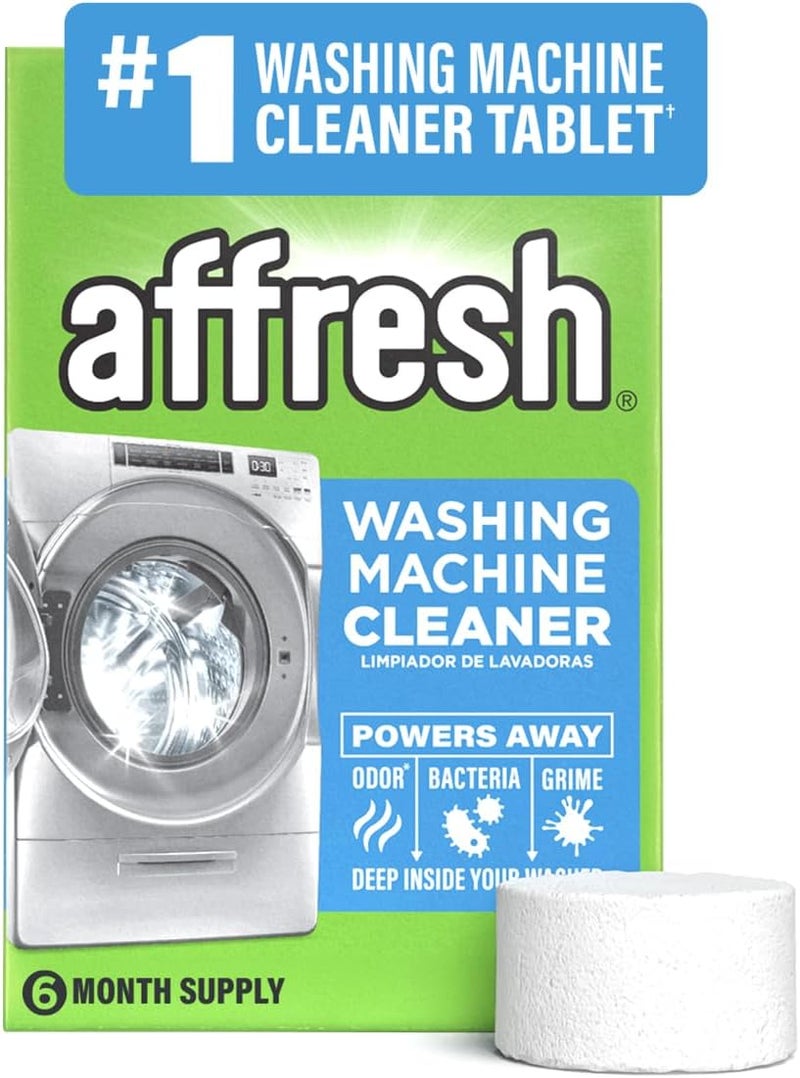 Affresh Washing Machine Cleaner, Cleans Front Load and Top Load Washers, Including HE, 6 Tablets - Image 1