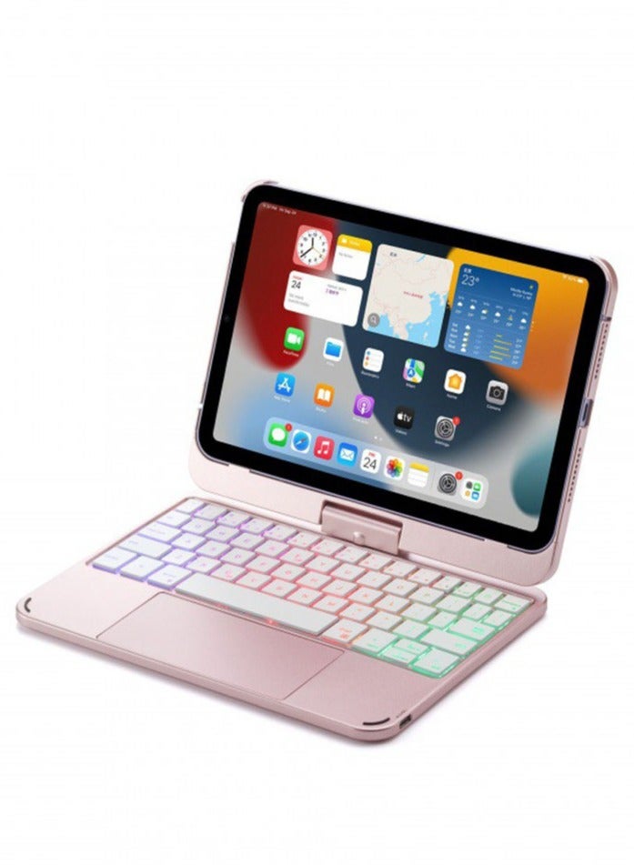 general 7-Colorful Backlit Keyboard Case Compatible with IPad Mini 7 8.3 Inch,2024 Release,(Model: A2995, A2996),Magnetic Levitation Keyboard with Touchpad